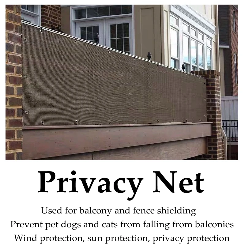 Width 0.9m HDPE Balcony Privacy Net Fence Shielding Anti-UV Wind Protection Apartment Balcony Terrace Shelter Privacy Net