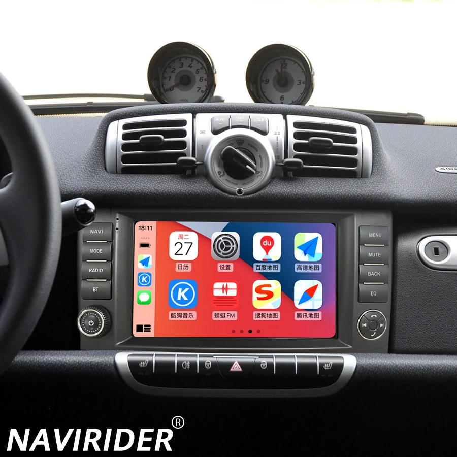 9inch Android Screen For Mercedes Benz Smart Fortwo 451 453 2011-2015 Wireless Carplay Car Multimedia GPS Autoradio Navigation