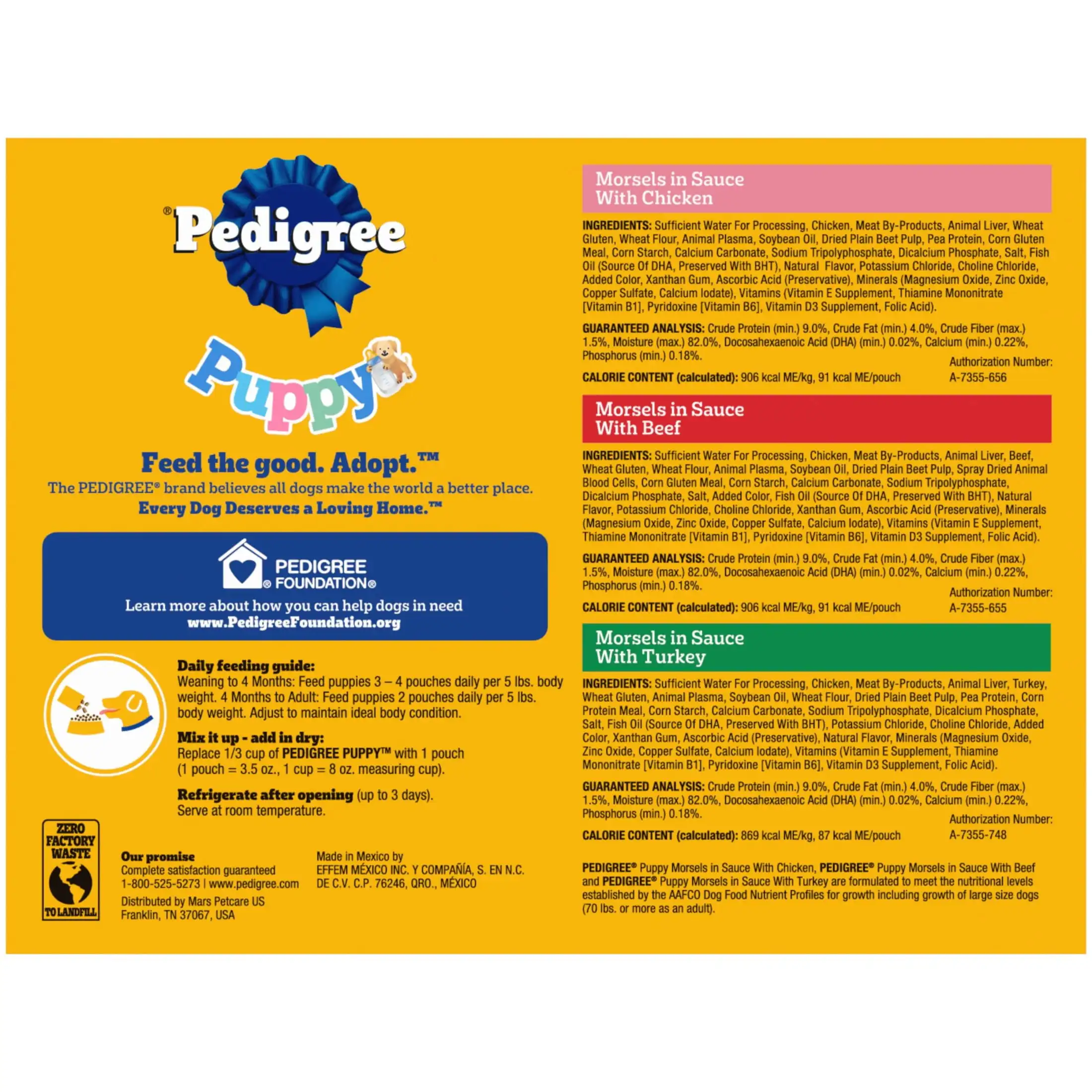 

Puppy Soft Wet Dog Food Variety Pack, 3.5 oz Pouches (18 Pack)
