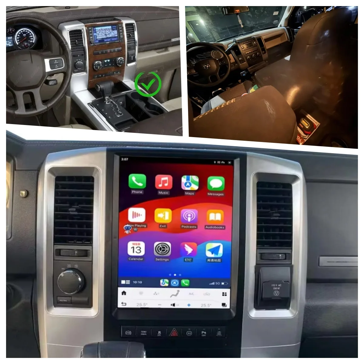

Android 13 CAR Multimedia Player For Dodge RAM 1500 2500 2009 2010 2011 2012 Car Radio Receiver Stereo Head Unit GPS Navigation