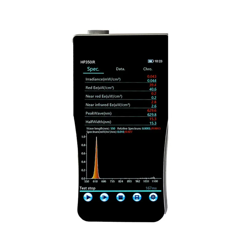 HP350IR Portable Infrared Spectrometer 550-1100nm Wavelength Range 5-inch IPS Touch Screen High Precision CCD