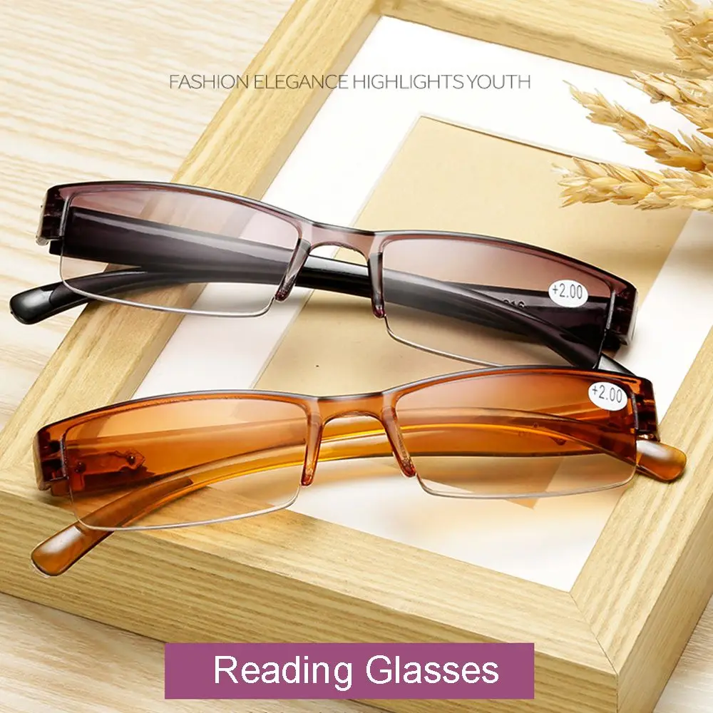 1PC Reading Glasses Unisex Women Men Older Fashion PC Frame Portable Presbyopic Eyeglasses High-definition Vision Care +1.0~+4.0