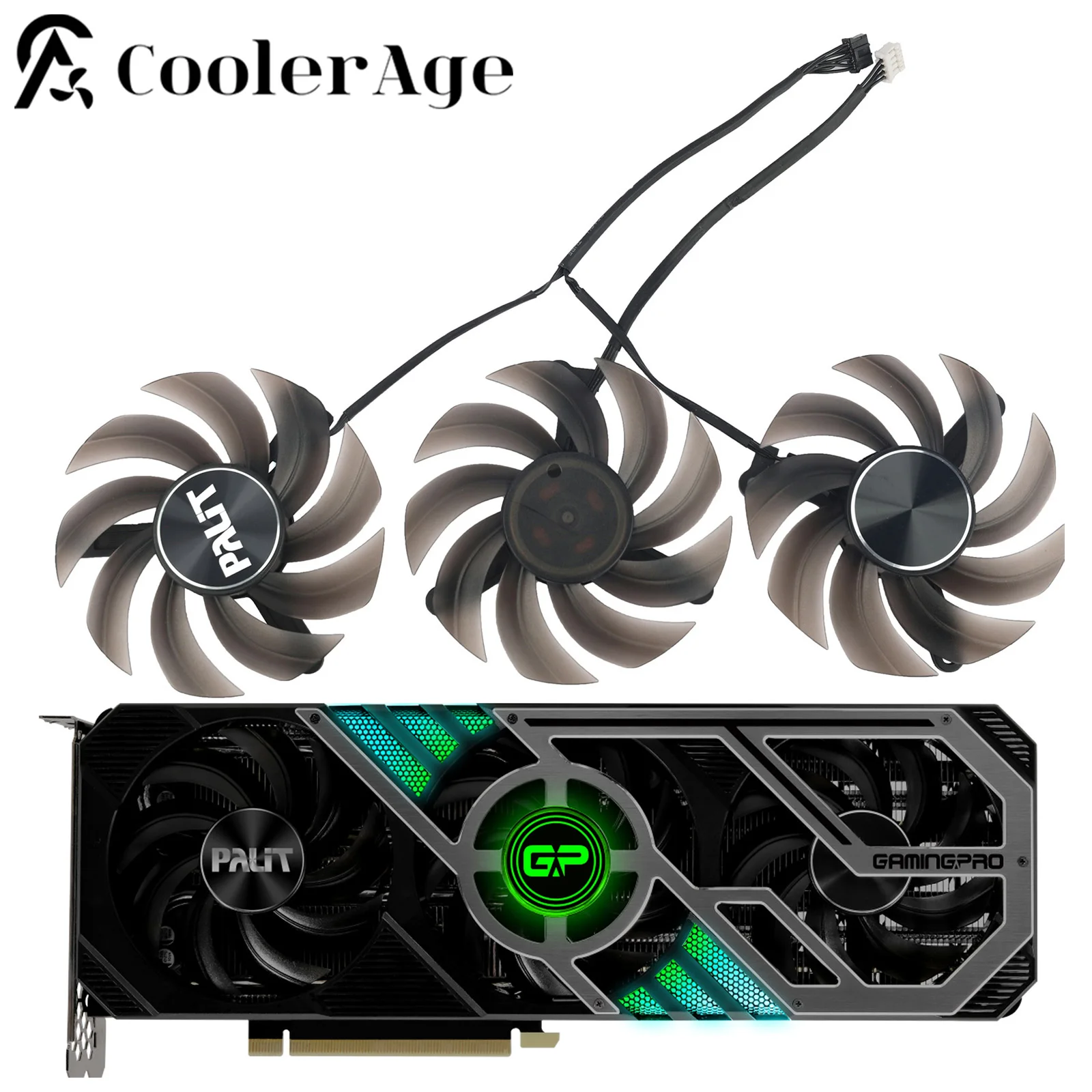 For Palit GeForce RTX 3070 3080 3060Ti 3070Ti 3080Ti Video Card Fan 82MM TH8015S2H-PC001 Graphics Card Replacement Cooling Fan