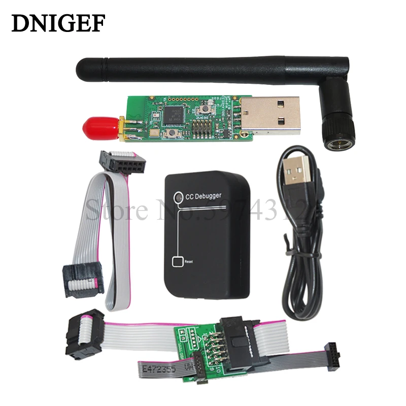 CC Debugger ZigBee Emulator CC2531 CC2540 Sniffer Wireless Board Bluetooth 4.0 Dongle Capture USB Programmer Downloader Cable