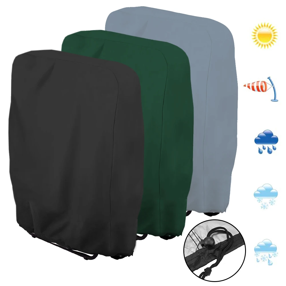 Folding Reclining Chair Cover 210D Oxford Waterproof Dustproof Anti UV Sun Protector Garden Furniture Cover