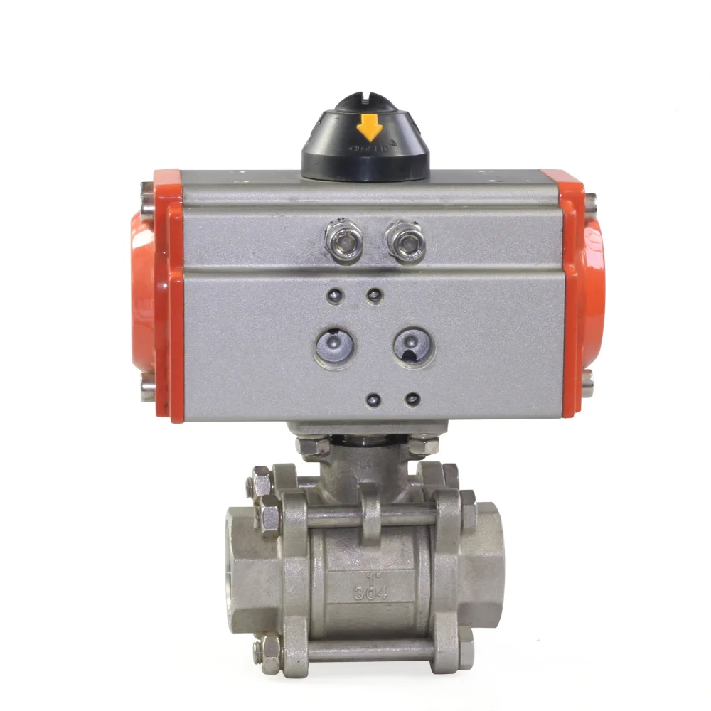 

3/4" Pneumatic Ball Valve Double Acting 3-Piece Air Steam Chemical Industries