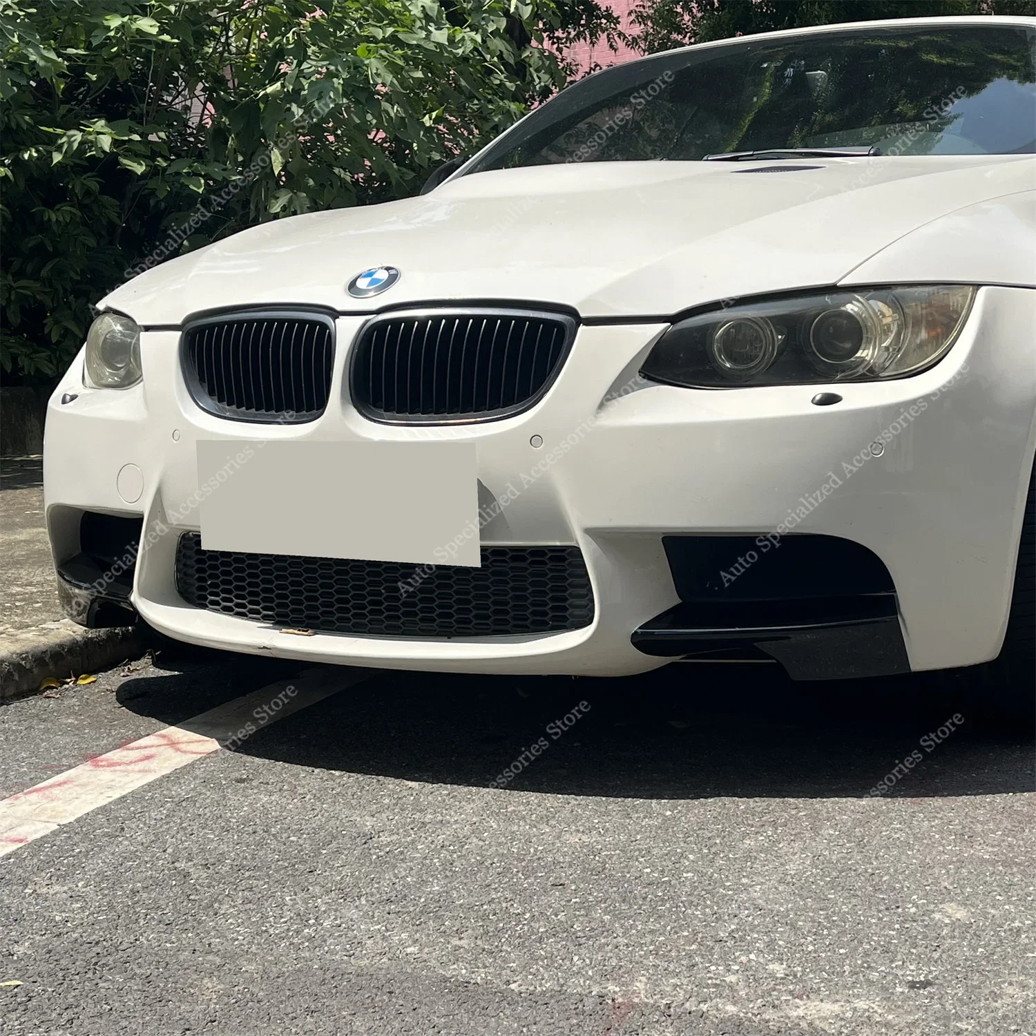 For BMW E9X M3 Front Bumper Lip Splitter Foglamp Trim Cover Spoiler E90 E92 E93 M3/M3 GTS 2008-2013 Real M3 Bodykits Tuning