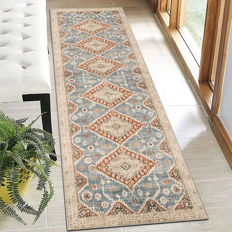 

Long Balcony Hallway Carpets Home American Area Rugs Stairway Corridor Aisle Rug Party Wedding Anti Slip Runner Floor Mat