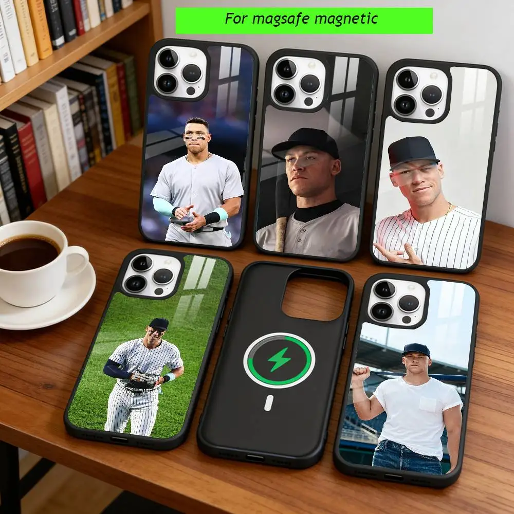 

Aaron Judge Phone Case For iPhone17,16,15,14,13,12,11 Plus,Pro Magnetic For Magsafe Wireless Charging