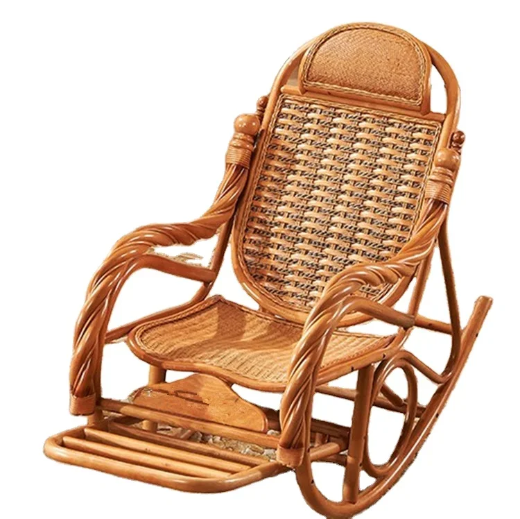 Cane Rocking Chair/rocker/rattan Garden Furniture/metal Leisure Sunshine Chair