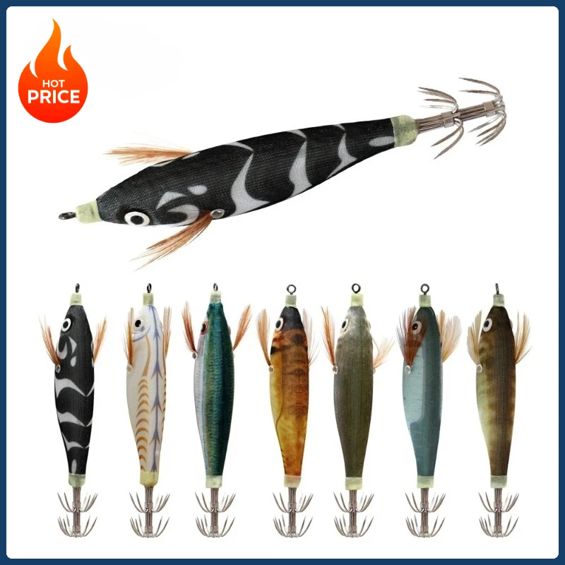 2 قطعة مضيئة الصيد الطعم إغراء هوك أدوات صيد السمك محاكاة خطاف الحبار خطاف صيد على شكل سمكة الطعوم مضيئة خطاف صيد على شكل سمكة لصيد الأسماك