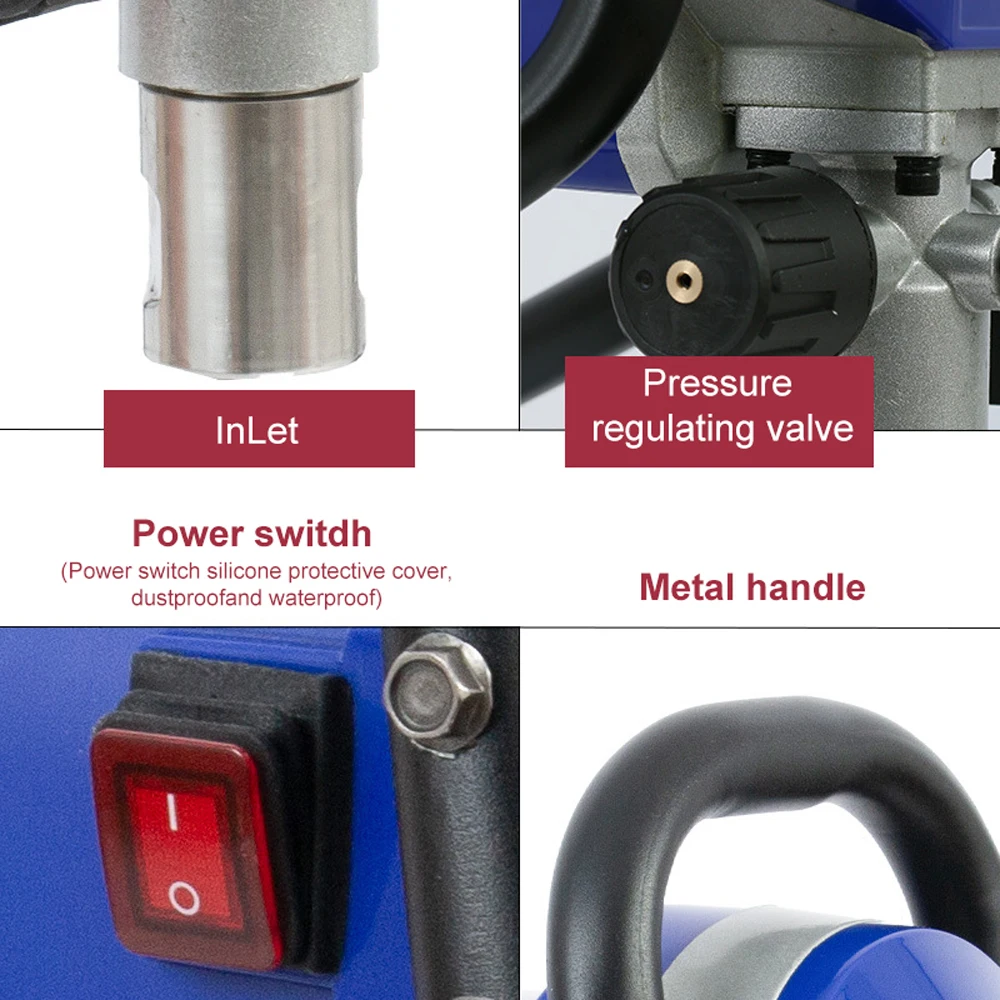 ماكينة طلاء بالرش بدون هواء 110 فولت 220 فولت للاستخدام المنزلي للجدار سهل التشغيل