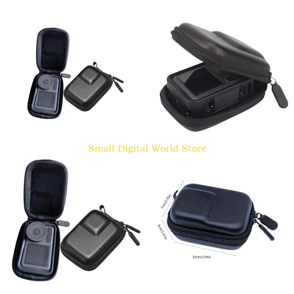 

77UB Camera Lens Cover Bag for Action 4 / Action 3 Camera Protector Travel Small Carrying Case Shockproof