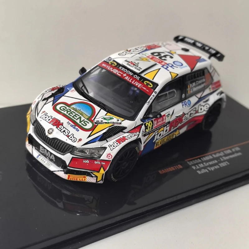 IXO 1/43 Scale FABIA EVO #39 2021 Alloy Simulation Car Model Static Collection Decorated Holiday Gifts Toys Souvenir Gift