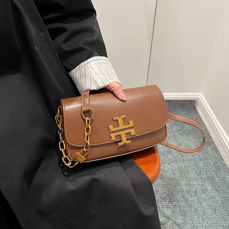 حقيبة كتف أنيقة للنساء من الجلد الكلاسيكي على الموضة، حقيبة يد كروس فاخرة بتصميم كروس للاستخدام اليومي في الحضرية الأنيقة #6