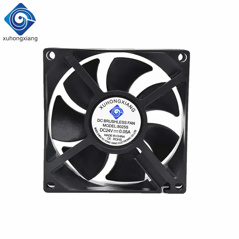 DC8025 DC Cooling Fan for Distribution Cabinet LED Outdoor Light Beauty Instrument High Air Volume Cooling Fan