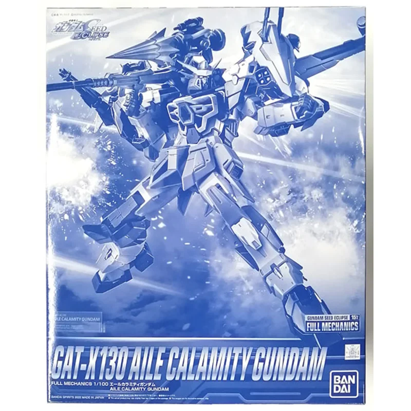 Bandai Original Gundam Model Kit Anime FULL MECHANICS 1/100 GAT-X130 AILE CALAMITY PB Limited Action Figures Toys Gifts for Kids