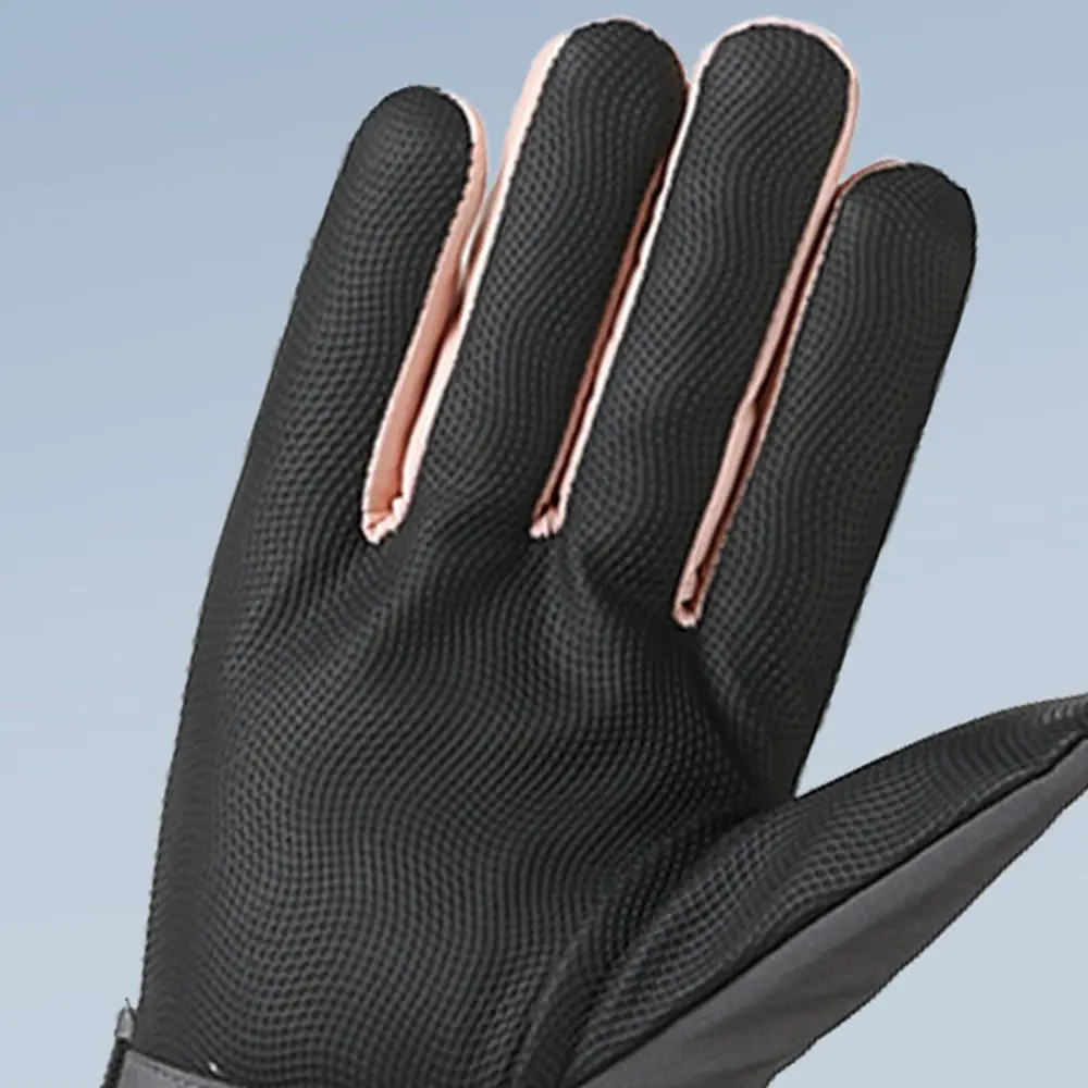 

Зимние велосипедные перчатки из искусственной кожи, водонепроницаемые перчатки с флисовой подкладкой и полными пальцами, нескользящие водонепроницаемые нескользящие перчатки