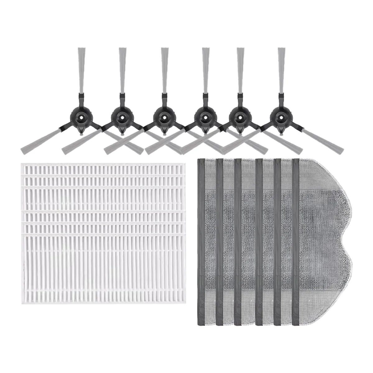 For Xiaomi Robot Vacuum E5 Mop Filter Side Brush Washing Cloth Accessories Replacement—A19G