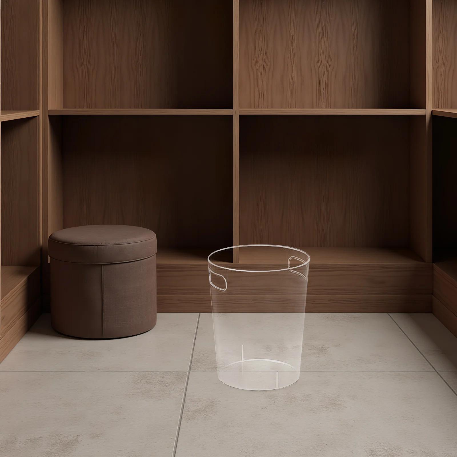 

Creative Garbage Bin Transparent Large Capacity For Home Office Desktop Minimalist Trash Can Rubbish Container Waste