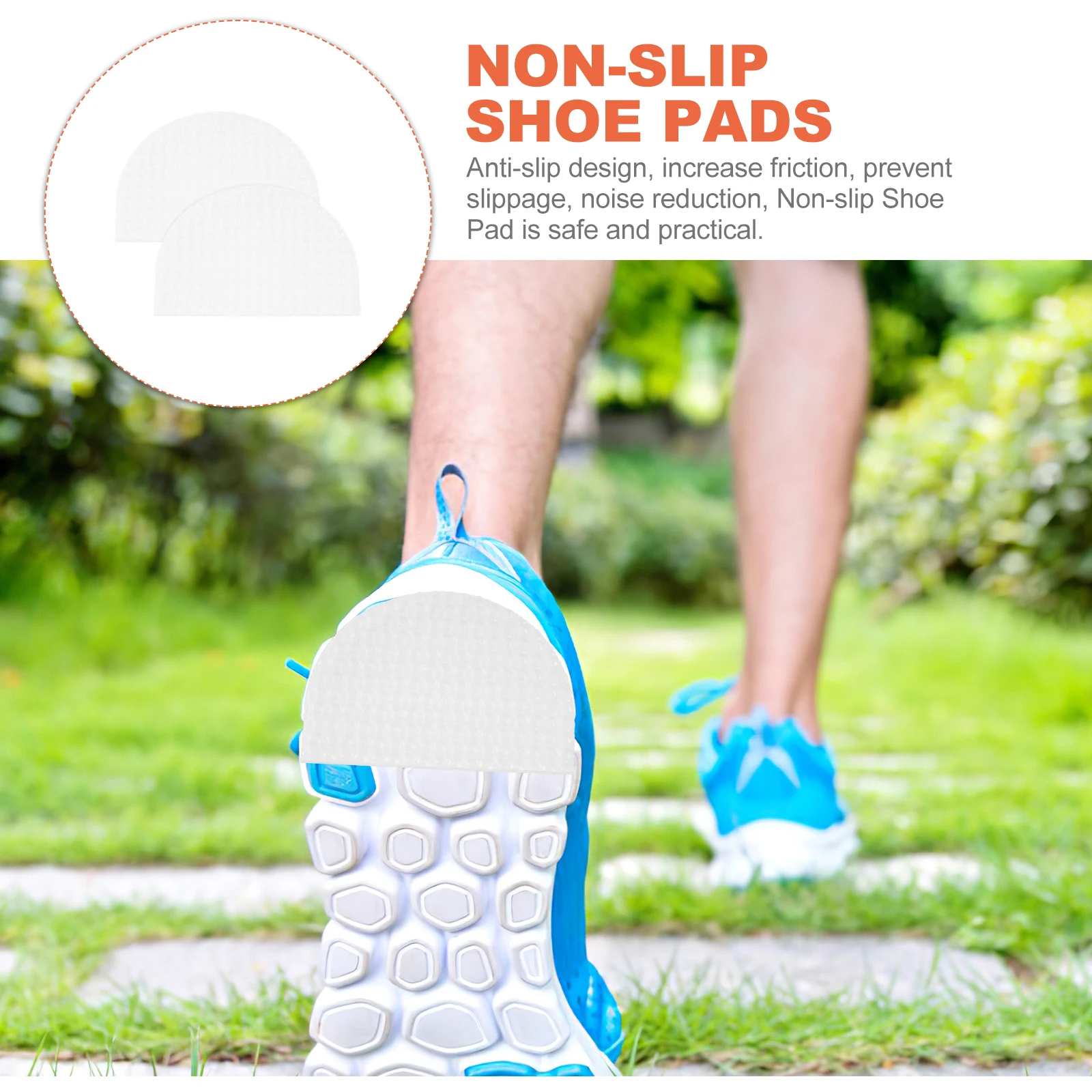 

1pcs Anti-Slip Shoe Pads Adhesive Sneaker Bottom Protectors Rubber Non-Slip Sole Cushion Easy Cut -Resistant Shoe