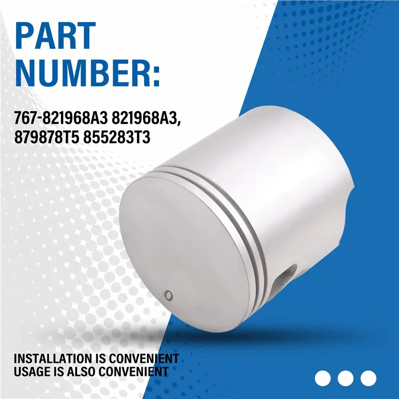 For Mercury/Mariner 15-25HP Outboard 100-04K 821968A3, 879878T5 855283T3 Piston Kit& Ring(STD) 65Mm- 767-821968A3