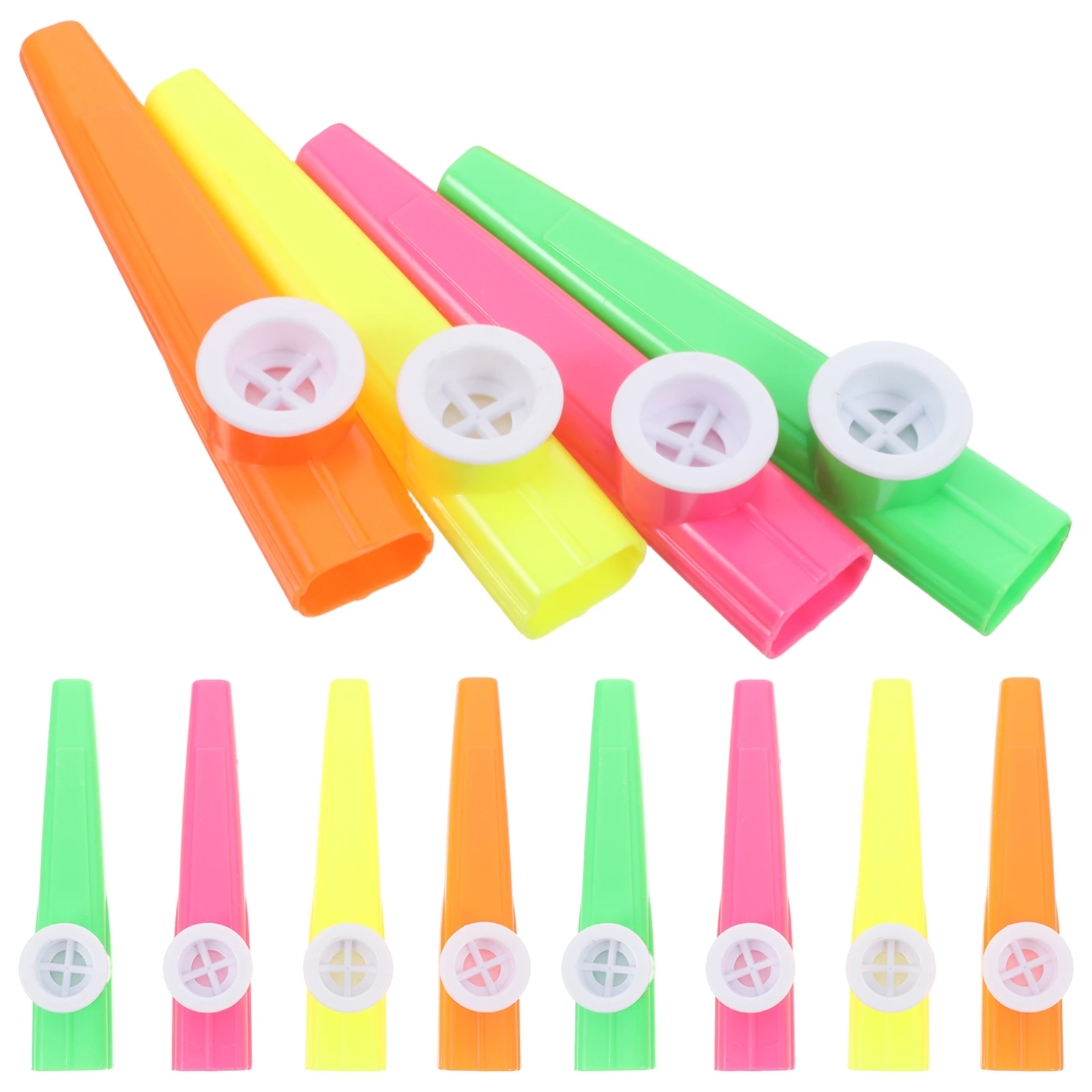 

24pcs Kazoo Plastic Musical Instruments Kids Gifts Party Favors Bulk No Theory Lightweight Durable Portable All Ages
