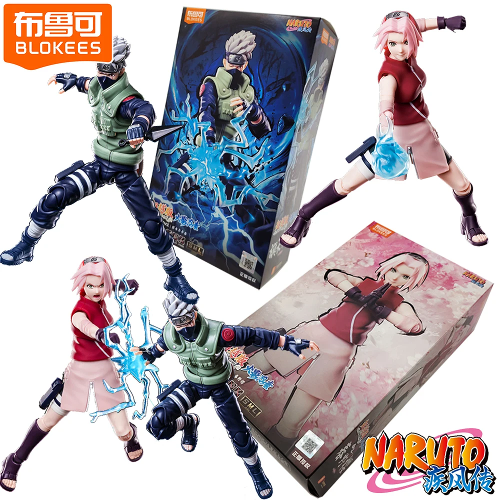 Figurines d'action officielles Naruto de haute qualité Blokees, cadeaux de Noël pour enfants, modèles de personnages d'anime populaires