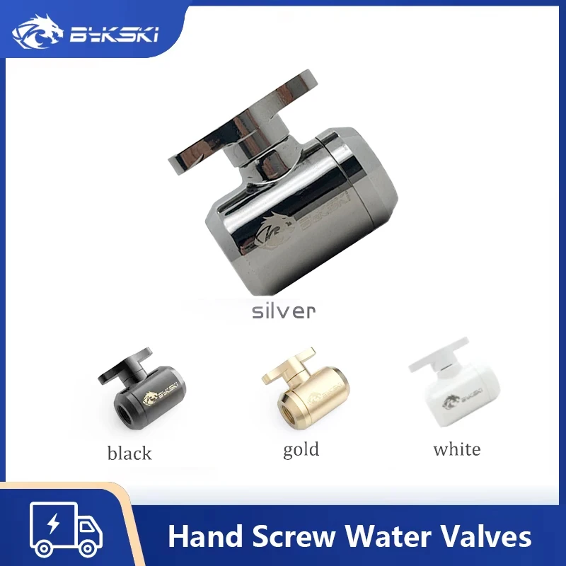 

Bykski B-DV-CEV2 ручные винтовые водяные клапаны, бутиковые многоцветные G1/4 ''водяные охлаждающие клапаны, для жесткой трубы системы охлаждения