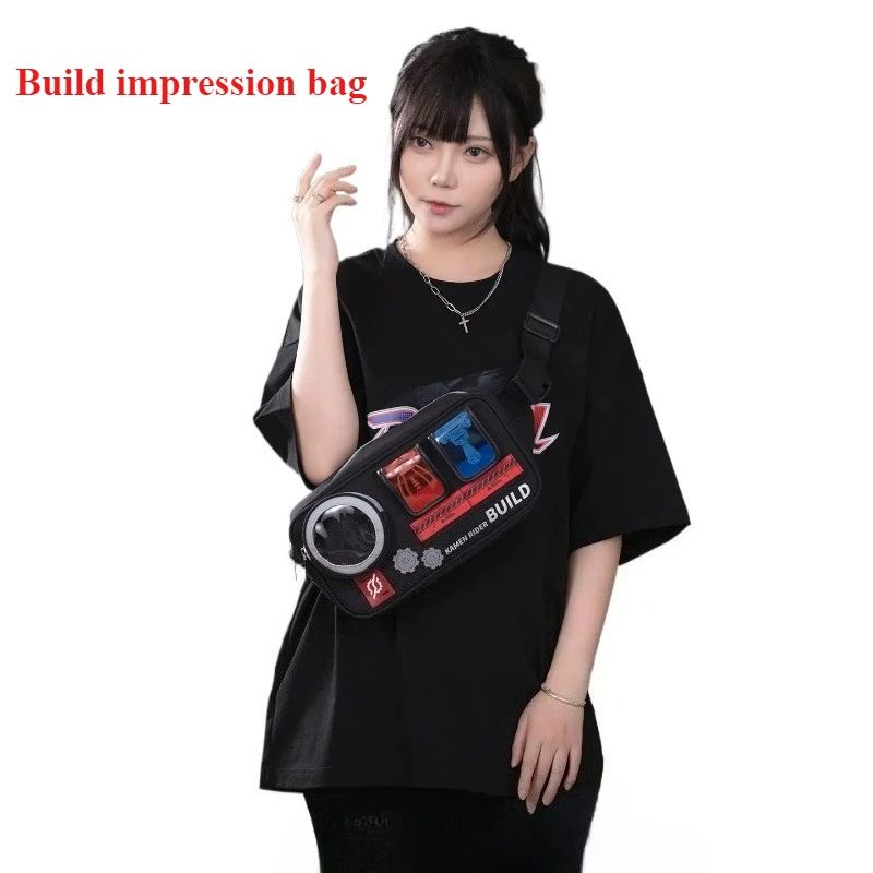 

Genuine 28X14cm Kamen Rider Build Impression Breast Bag Messenger Bag Leisure Commuter Fanny Pack