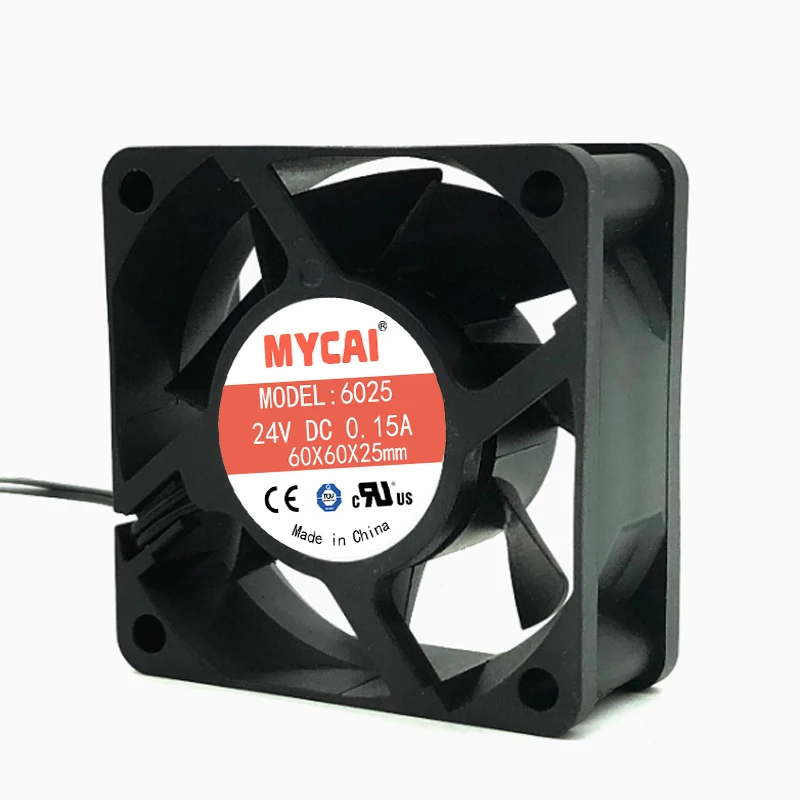 6 см бесшумный 6025 5 в 12 В 24 в преобразователь питания Корпус Вентилятор охлаждения