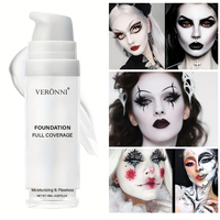 Pure White Liquid Foundation for COS stage Makeup Long-lasting concealer Mixable Pure White Foundation Adjuster Lighten&Brighten