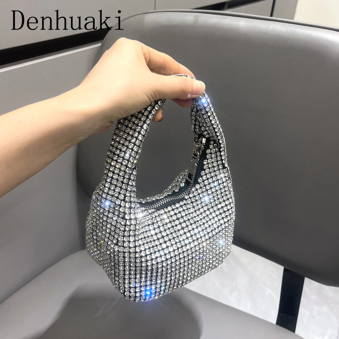 

Shiny Crystal Clutch purse rhinestone Handmade purses and handbags luxury Designer Evening clutch Bag Purse banquet bag