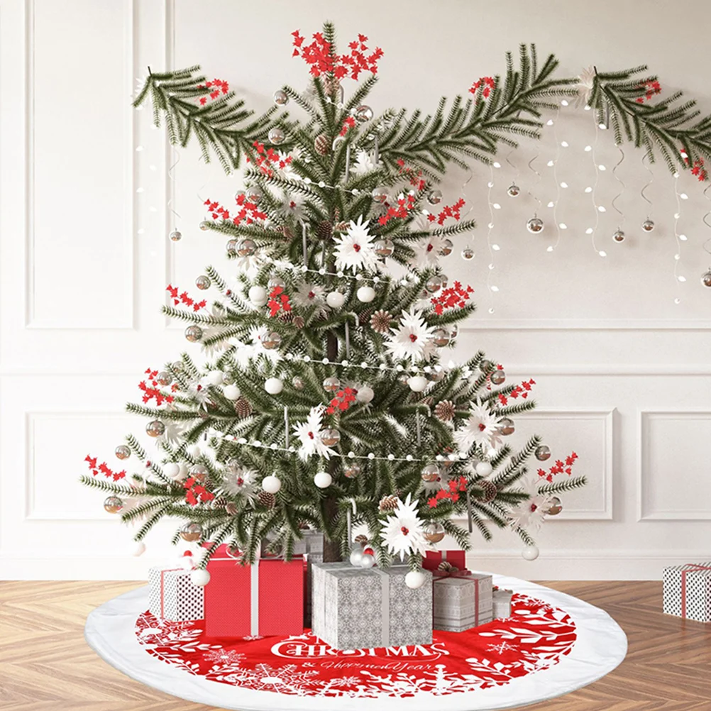 クリスマスツリースカート、クリスマスエプロン装飾、お祭りの装飾、布アクセサリー