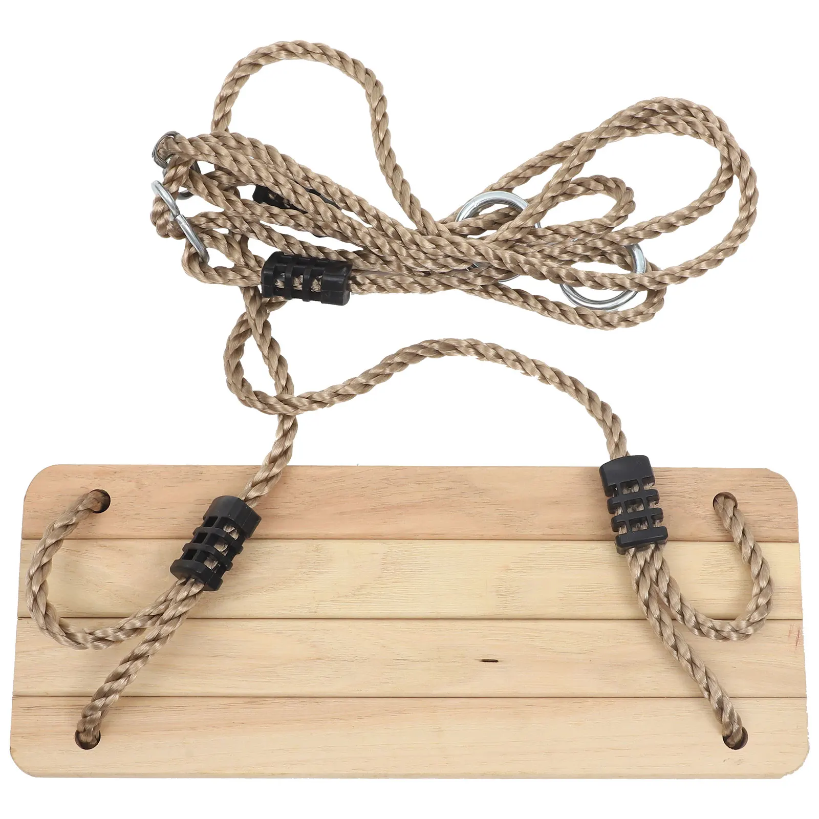 Balançoire en bois de pin pour enfants, balançoire suspendue robuste pour l'extérieur et l'intérieur, aire de jeux pour enfants pour jardin, cour, véranda, parc, balançoire d'arbre