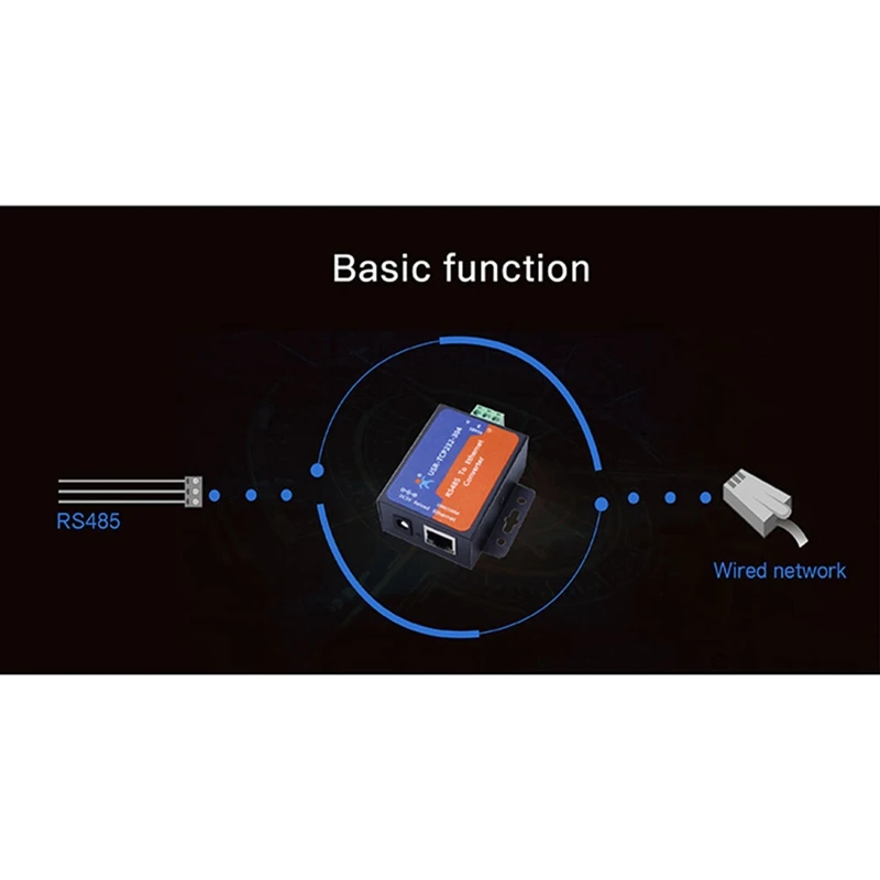 Modbus المنفذ التسلسلي لتحويل إيثرنت ، محول الخادم ، USR-TCP232-304 ، نقل البيانات ، DHCP ، PDF المدعومة ، RS485 ، 1 قطعة