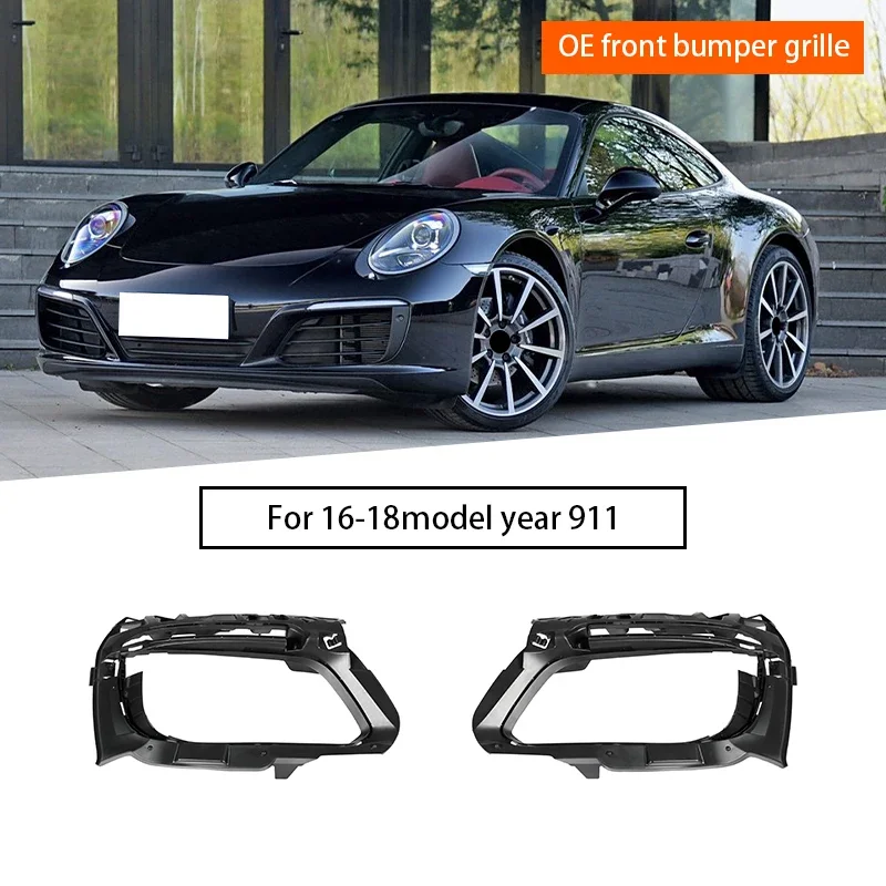 

Car Front Bumper Grille Frame for Porsche 911.2 2016-2018 991505563040K1 991505564040K1