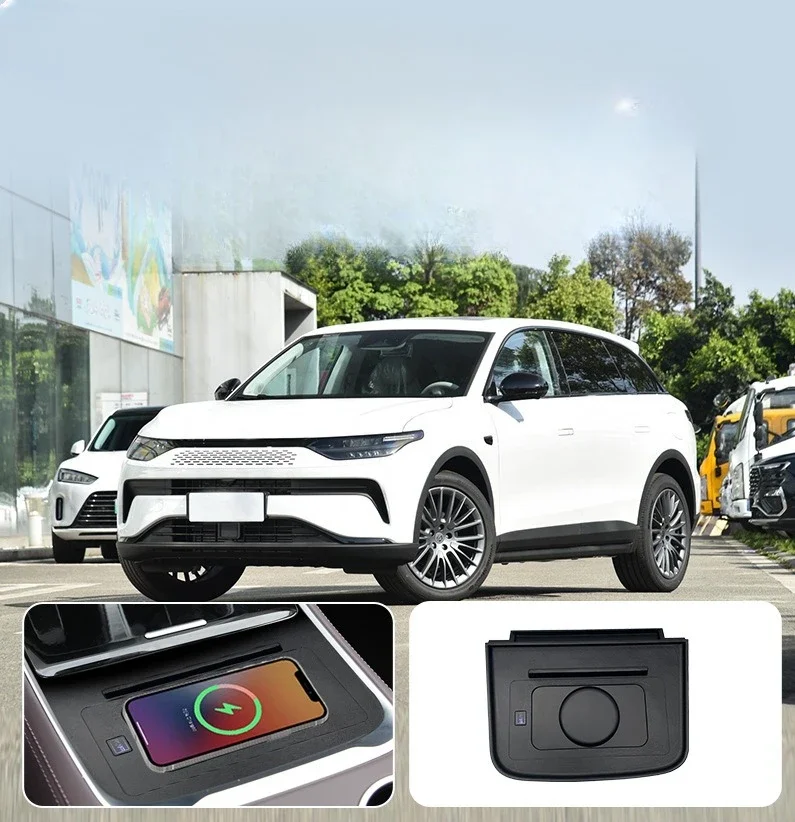 Car Wireless Charger For Leapmotor C11 2023 2024 15W Fast Charging Center Console Mobile Phone Charger Modification Accessories detail image 1