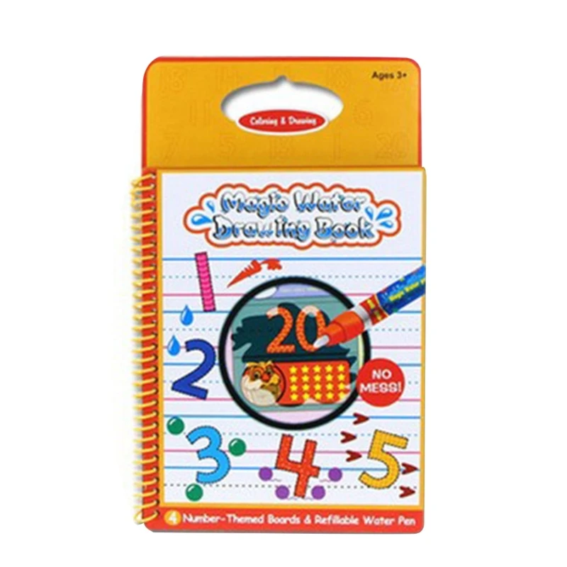 20CB Magische Wasser Zeichnung Bücher Malbrett Wiederverwendbare Malbuch Pädagogisches Spielzeug Weihnachten Geburtstag Geschenk