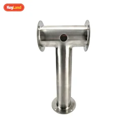 KegLand Modular 76mm Flange Font - Single Tee Beer Tower Home Brewing Equipment