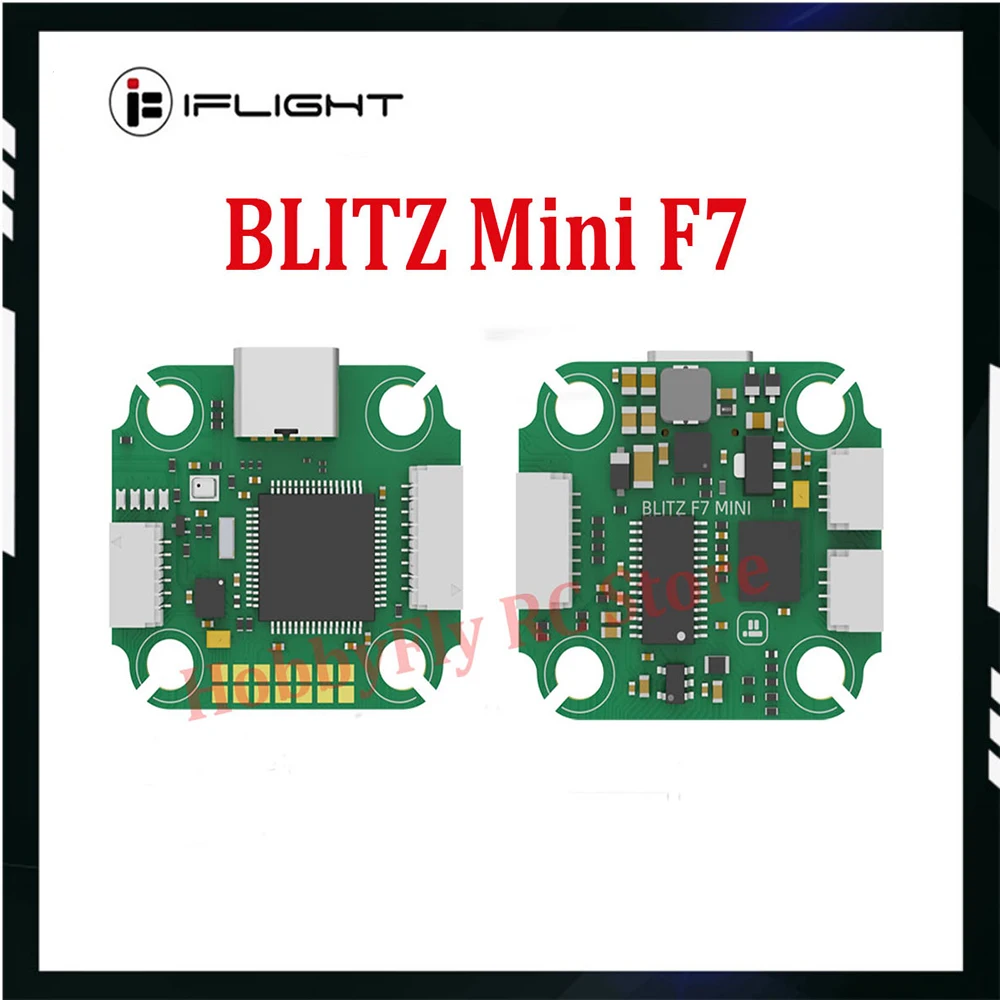 

iFlight BLITZ Mini F7 Stack with BLITZ Mini F7 V1.2 Flight Controller / BLITZ Mini E55 4-IN-1 2-6S ESC for FPV Racing Drone
