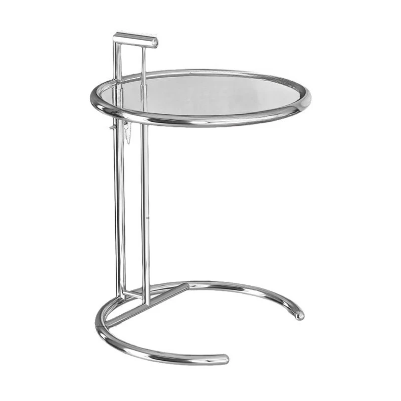 

Glass can be lifted and moved, small coffee table, sofa side table, simple small round table