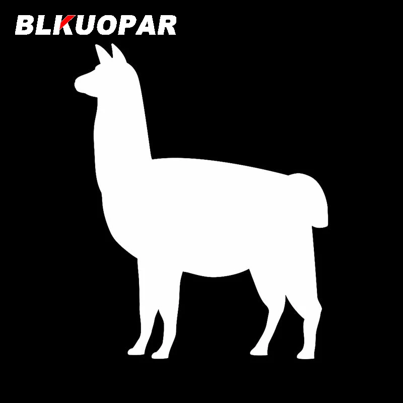 BLKUOPAR pour Lama Silhouette autocollant de voiture personnalité anti-rayures décalcomanie étanche moto planche de surf fenêtres vinyle enveloppe de voiture