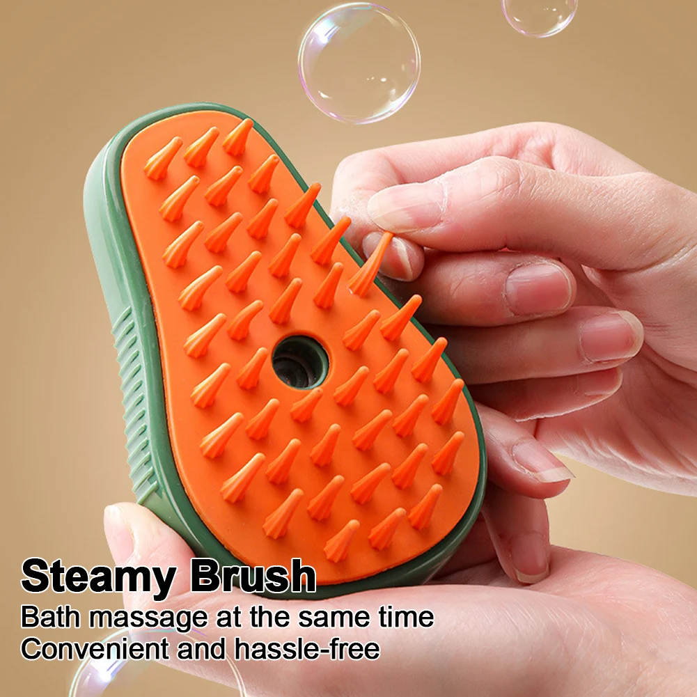 Brosse à vapeur pour chat et chien, peigne de massage multifonctionnel, peignes d'épilation, peigne de toilettage pour animaux de compagnie, remodelé, LED plus riche