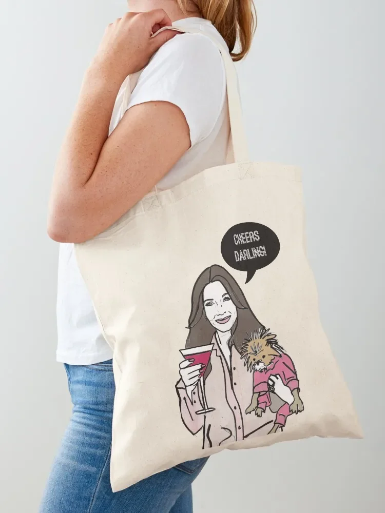 Cheers Darling Tote Bag university shopper bag Shopper Beach bag hand bags