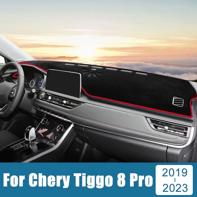 

For Chery Tiggo 8 Pro 2019 2020 2021 2022 2023 Tiggo8 Pro Car Dashboard Cover Dash Mat Sun Shade Non-slip Pad Accessories