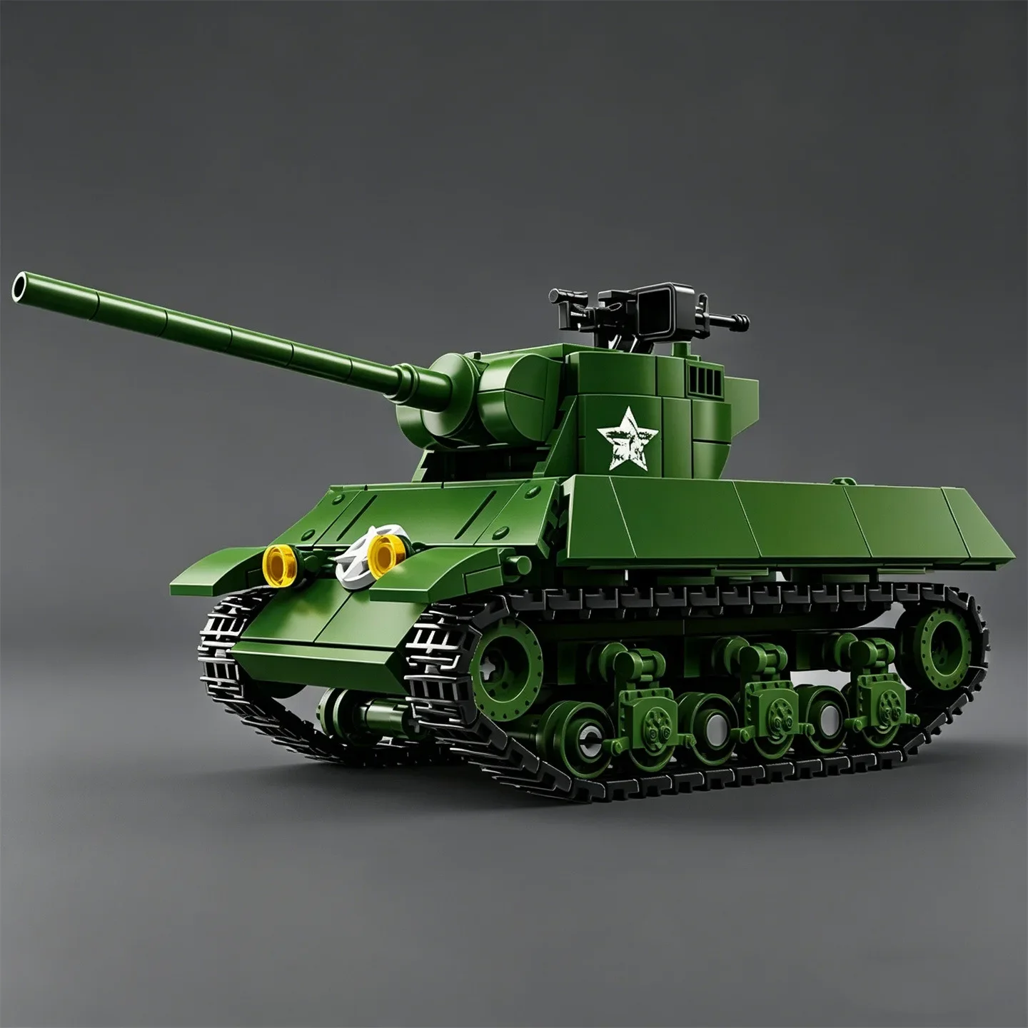 Educational Toy New U.S. M3 Stuart Light Tank Building Block Tracked Tank Destroyer  puzzle assembled building blocks