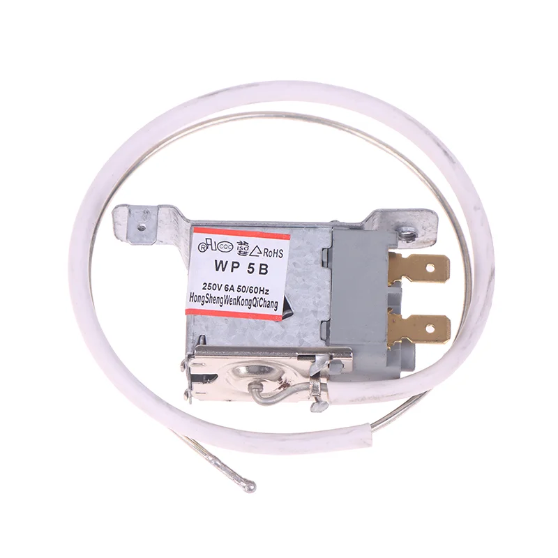 Termostato per frigorifero 50/60 Hz CA 250 V 6 A WP5B 2 pin con robusto cavo metallico da 50 cm