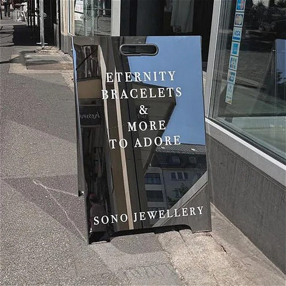 لافتة إطار، مزدوجة الجوانب، لافتة رصيف على اللوحة، لافتة للمقاهي، مكاتب التبادل، صالون الحلاقة، الرصيف، متجر مخصص #3