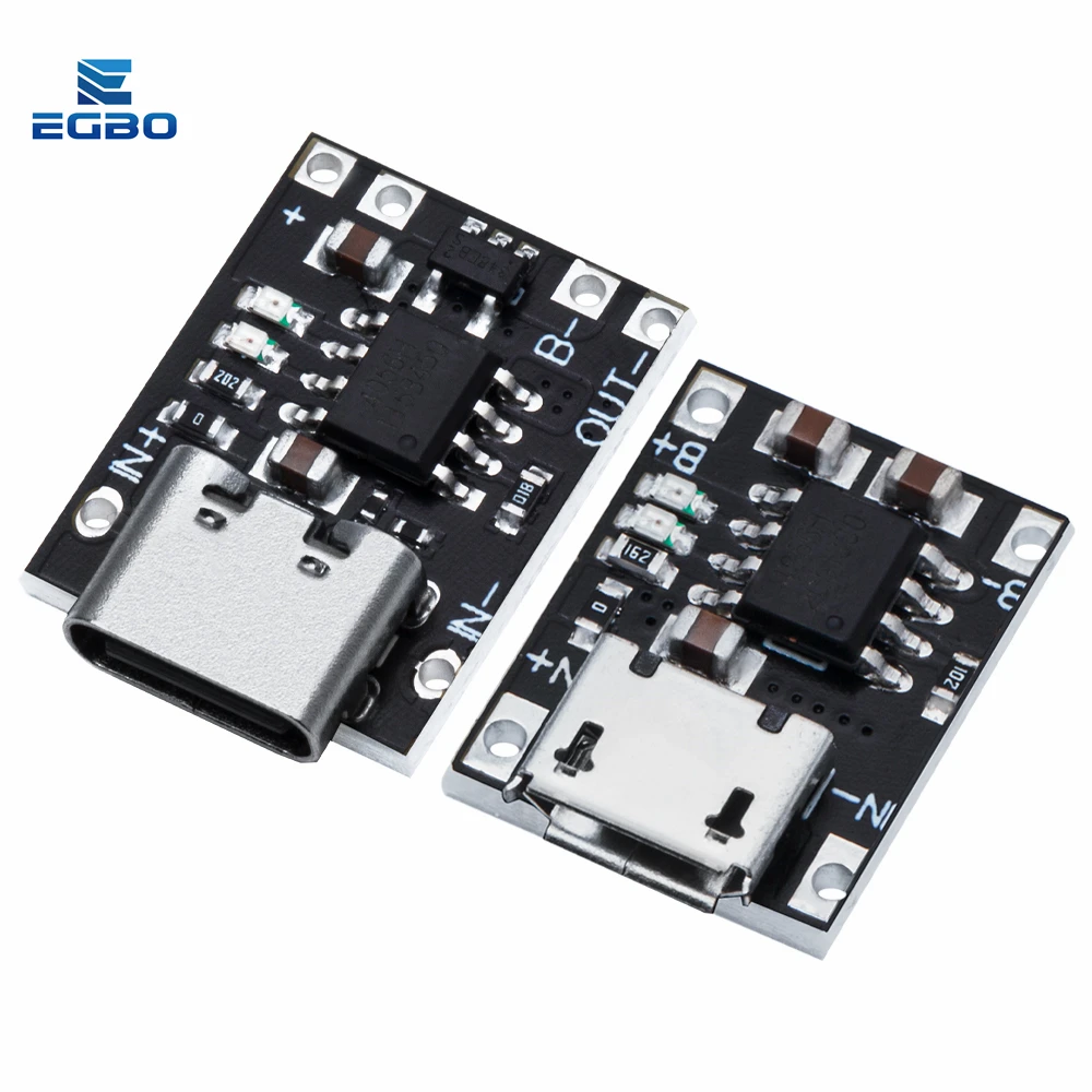 Mini Módulo de carga de batería de litio, placa de carga 1A, TP4056, cargador 18650, interfaz de micropiezas, 1 20 piezas-piezas